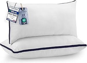 Utopia Bedding Almohadas, 40 x 80 cm Tela de Microfibra con Relleno de