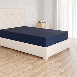 Amazon Basics Sabana Bajera Ajustable, 90 x 190 x 30 cm, de Poliéster