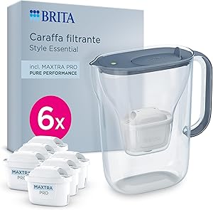 BRITA Jarra filtrante Style Essential Azul incl. 6x MAXTRA PRO PURE PERFORMANCE