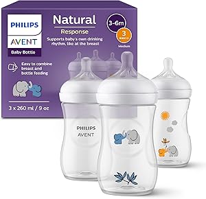 Philips Avent Natural Response, set de regalo para bebés: 3 biberones Natural