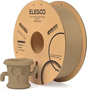 ¿El filamento PLA 1.75 mm 1kg de madera es la mejor opción para impresoras 3D?