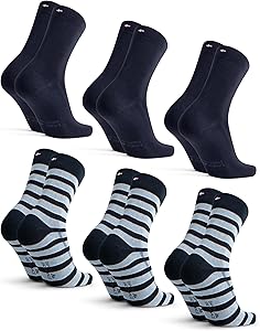 DANISH ENDURANCE Calcetines de Algodón Orgánico, Suaves, Transpirables, Hombre