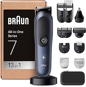 Braun Recortadora Todo En Uno Series 7 AIO7565, Kit De Styling 13en1 Para