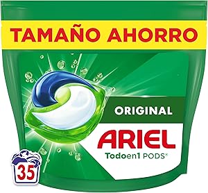 Ariel Todo En 1 PODS, Detergente Líquido Para Lavadora 35 Capsulas/Pastillas,