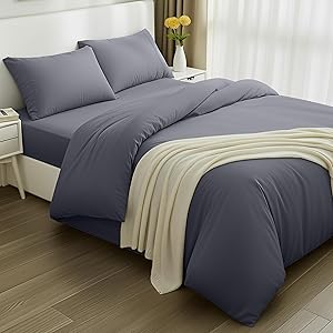 Utopia Bedding - Funda nordica Cama 135, Sabana Bajera 135x190 y Fundas