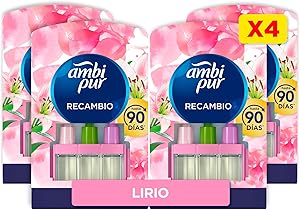 Ambipur 3Volution Lirio y Brisa Recambio De Ambientador Electrico 80ml, 3