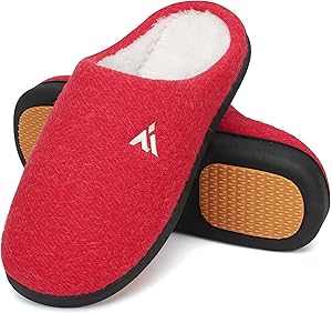 Mishansha Zapatillas de Casa Mujer Hombre Cálido Espuma de Memoria Invierno