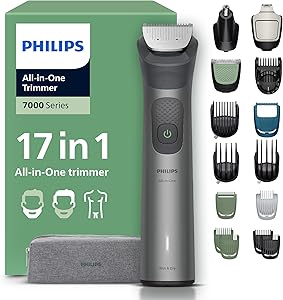 Philips Recortadora todo en uno de 17 en 1 Serie 7000 - Afeitadora y cortapelos