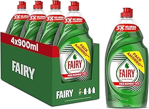 Fairy Ultra Poder Original Líquido Lavavajillas 4x900ML Fórmula Efectiva Que