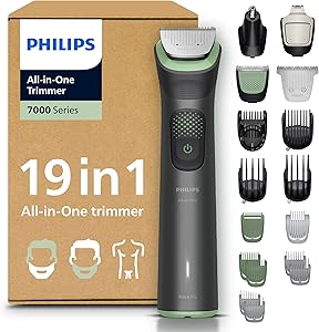 Philips Recortadora todo en uno de 19 en 1 Serie 7000 - Afeitadora y cortapelos
