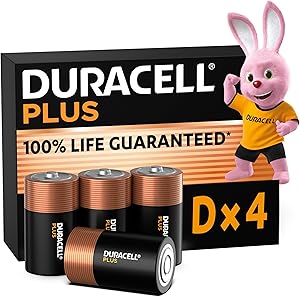 Duracell Plus pilas D - Alcalinas 1,5 V - 100 % de duración garantizada -