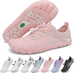 SAGUARO Barefoot Zapatillas Mujer Zapatos Minimalistas Ligeras con Puntera