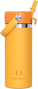 Sparrow Botella Termica - Botella agua Niños Boca Ancha con Paja 500ml - Sin BPA y Antifugas - para Deporte, Gimnasio, Oficina, Yoga, Ciclismo | Chollo -15% Dto! 6 Sparrow Botella Termica - Botella agua Niños Boca Ancha con Paja 500ml - Sin BPA y Antifugas - para Deporte, Gimnasio, Oficina, Yoga, Ciclismo | Chollo -15% Dto!