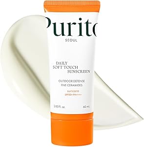 PURITO SEOUL Protector Solar Diario de Tacto Suave, SPF50+ PA++++, Ceramidas,