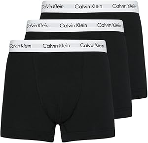 Calvin Klein Calzoncillos bóxer Hombre Pack de 3 Trunks Ropa Interior