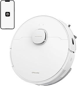 DREAME D20 Robot Aspirador Succión de 13.000 Pa, Cepillo Doble Para Pelo de