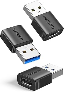 UGREEN Adaptador USB a Tipo C 3 Pack 10Gbps Convertidor Machoa a Hembra 3.2
