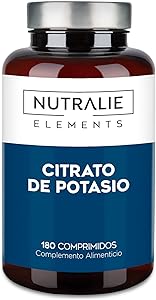 Potasio - Citrato de Potasio - 2880mg - 180 Comprimidos - Músculos - Elemento