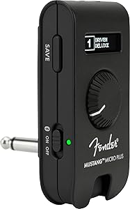 Fender Mustang Micro Plus Amplificador de Guitarra, Amplificador de Auriculares