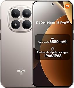 XIAOMI REDMI Note 15 Pro - Smartphone de 8+256GB, Pantalla AMOLED FHD+ de