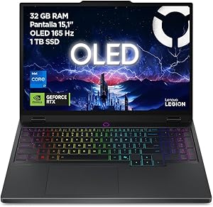 Lenovo Legion 5 Gen 10 - Ordenador Portátil Gaming IA 15.1 WQXGA OLED (Intel Core i7-13650HX, NVIDIA GeForce RTX 5070, 32 GB RAM, 1TB SSD, Wi-Fi 7, Sin Sistema Operativo) Teclado RGB Español - Negro | 🔥 ¡DESCUENTO DEL 22%! De 1799.00€ a solo 1399.00€