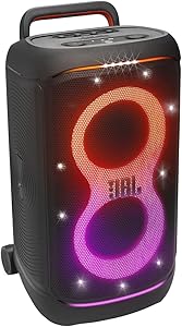 ¡Chollo! JBL Partybox 520, altavoz inalámbrico bluetooth para fiestas, 15h de autonomía, espectáculo de luces dinámico, IPX4, compatible con varios altavoces, AI Sound Boost, entrada para micrófono, negro | -31% DTO!
