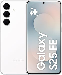 Samsung Galaxy S25 FE 512GB, Teléfono Móvil con IA, Marco Ligero 7,5mm, Pantalla FHD+ 6,7", Cámara 50MP, Exynos 2400, 8GB RAM, Garantía Fabricante 3 Años + 1 Año Extra, Blanco (Versión Española) | ¡Descuento del 26%! De 939.00€ a solo 698.99€