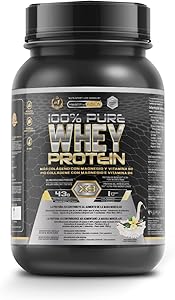 El Whey Protein Healthy Fusion | Proteína pura con Colágeno, Magnesio y Vitamina B6 | 43g proteína + 9g BCAA | Mejora tus entrenamientos, aumenta masa muscular y fortalece articulaciones | 1 kg, ¡chollo -37% Dto! | 25.46€
