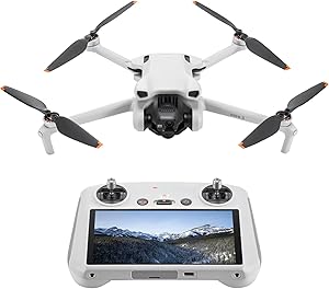 DJI Mini 3 – Dron Mini con Mando a distancia y cámara, ligero y plegable con