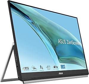 ASUS ZenScreen MB249C - Monitor portátil de 23,8" FHD, sin Marco, IPS,