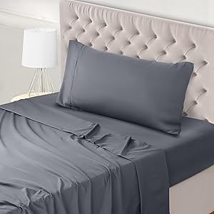 Utopia Bedding Juego de Sabanas 3 Piezas 90x190 - Poliéster Microfibra