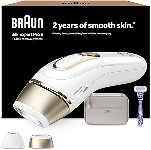 Braun Depiladora Luz Pulsada Silk-expert Pro 5 Alternativa a Depiladora Laser,