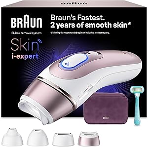 Braun Depiladora Luz Pulsada Smart IPL Skin i·expert, Depilación Láser En Casa
