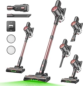 Vexilar V10Pro Aspiradora sin Cable, 45KPa Potente Succión, Aspiradora de Mano