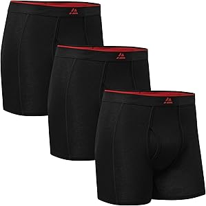 DANISH ENDURANCE Calzoncillos Hombre Boxer de Bambu, con o Sin Bragueta, Suaves