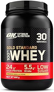 Ahorra 10% en Optimum Gold Standard Whey Vainilla 900g | 34.99€