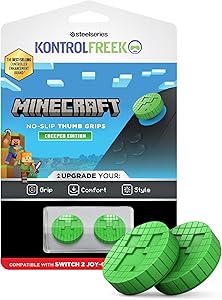 KontrolFreek Minecraft No-Slip Thumb Grips - Creeper Edition | Compatibles con