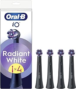 Oral-B Series iO Radiant White Cabezales De Recambio Originales, Pack de 4
