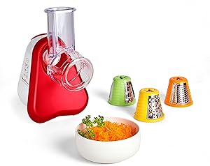 Moulinex Fresh Express DJ7535 - Rallador eléctrico con 3 Funciones en 1, 200 W,