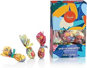 Venchi - Estuche de Chocolate Surtidos, 200 Gr, Huevitos con Frutos Secos