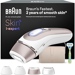 Braun Luz Pulsada Skin i·expert Smart IPL, Alternativa a Depiladora Laser Con