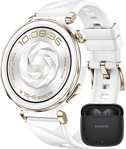 Huawei Watch GT 5 Pro 42mm Smartwatch Blanco+FreeBuds SE 3 Negro, Silueta con