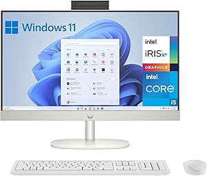 HP All-in-One 27-cr0073ns - Ordenador de sobremesa 27" Full HD con cámara,