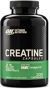 Optimum Nutrition Creatina 2500, 200 Cápsulas