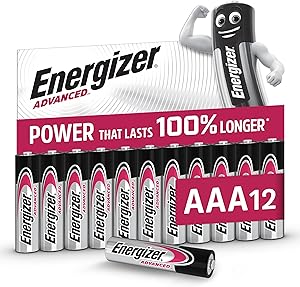 Energizer Advanced - Pilas AAA - 1,5V Baterías Alcalinas de Larga Duración -
