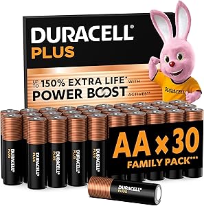 DURACELL Plus Pilas AA – Pilas alcalinas 1,5 V – hasta un 150% de duración