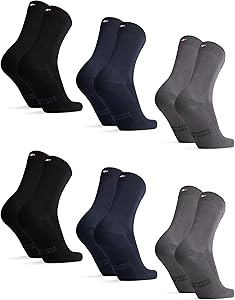 DANISH ENDURANCE Calcetines Casuales de Bambú Unisex, Suaves y Transpirables,
