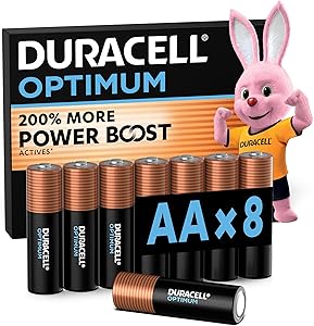 DURACELL Optimum Pilas AA – Pilas alcalinas 1,5 V – 200 % más de activos POWER