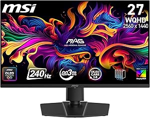 MSI mag 273QP QD-OLED X24 - Monitor Gaming Plano 26.5" WQHD - Panel OLED