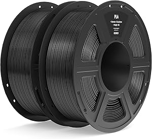ELEGOO Filamento PLA 1.75 2KG Negro, Filamento para Impresora 3D, Precisión
